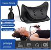 Novo PU espuma de tração cervical travesseiro curvatura cervical endireitamento reverso pescoço tração massagem airbag travesseiro ajustável