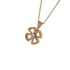 Collar de Flor Trébol de Cuatro Hojas de la Suerte con Diamantes Completos Plata de Ley s925 Pétalos Calados Hebilla Original Joyería Elegante para Mujer Venta al por Mayor