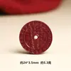 Colgante de Arenilla Púrpura Dorada de Alto Contenido de Cinabrio Crudo Natural para Mayorista, Nueve Palacios y Ocho Trigramas, Moneda de Dinero del Espíritu de la Montaña