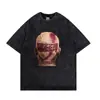Talla Europea TransfronterizaCamiseta Vintage de Chris Brown Camisetas de Algodón Uni