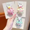 Goma para el pelo tipo moño de bebé con cuadros de estrella de cinco puntas estilo coreano, Cuerda para el pelo a cuadros linda para niñas, Accesorio para el pelo que no daña el cabello