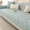 Cojín de Sofá Irregular de Estilo Pastoral Fresco 2026 Nuevo Algodón Suave A Prueba de Huellas de Gato Antideslizante Cojín de Asiento Universal Cómodo