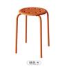 Taburete de Plástico Engrosado para Restaurante Apilable, Mesa de Comedor Moderna Simple, Patas de Hierro, Taburete Individual, Banco, Silla Pequeña, Taburete Redondo para Uso Doméstico