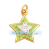 M13 J16 Pingente Colorido Gota de Óleo Novo Estilo Gota d'Água Oval Pentagrama Retangular Pingente Geométrico