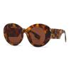 Nuevas Gafas de Sol Redondas de Estilo Europeo y Americano para Hombre y Mujer Transfronterizas Hip-hop Celebridad de Internet Gafas de Sol Retro Sentido de la Moda Viaje Gafas de Protección Solar