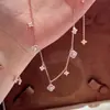 Pulseira Flor Rombus Zircônia Madrepérola Estilo Coreano para Mulheres, Doce Pulseira Retrô, Joia de Mão Exquisita e Versátil, Toque de Luxo Leve e de Alta Qualidade