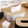 Caixa de Lenços de Madeira Estilo Japonês, Caixa de Armazenamento de Lenços para Mesa de Escritório, Caixa de Lenços Plástica à Prova d'Água para Carro e Casa