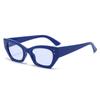 Nuevas gafas de sol poligonales de ojo de gato para mujer, moda europea y americana, gafas de sol con tachuelas de arroz, gafas de sol de moda para fotos callejeras, protección UV
