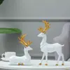 Artesanato em Resina Moderno Simples Origami Veado Enfeites Criativos Decoração Suave Interna Enfeites de Presente de Mesa para Sala de Estar Doméstica