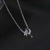 Collar Estrella Brillante para Mujer Lujo Ligero de Moda Elegante Colgante de Alto Grado Versátil Cadena para Clavícula Sonriente Venta al por Mayor