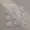 Diamantes para Uñas con Base Plana Joyería de Diamantes Mezclada con Mini Ovalados Brillantes Marquise Triángulo Transparente Diamantes para Uñas de Forma Especial Accesorios