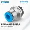 Conexão Rosqueada de Engate Rápido FESTO NPQE-DK-G14-Q6-P10 Conexão de Tubulação Industrial Produto Original Genuíno