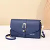 Cartera Larga para Mujer de Comercio Exterior Bolso Cruzado de Teléfono Móvil de Moda Cubierta Hebilla Magnética Cartera Multicompartimento Billetera con Cremallera de Doble Capa