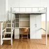 Camas para Apartamentos de Estudiantes, Camas para Apartamentos de Residencias Estudiantiles, Litera con Gabinetes, Camas para Estudiantes con Armarios y Escritorios de Computadora