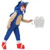 Sonic Cosplay y Disfraz Niños Sonic Niño Sonic Disfraz de Ratón Halloween Erizo Disfraz de Sonic