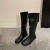 Botas planas adelgazantes de punta redonda estilo francés coreano, botines para mujer, nueva colección otoño/invierno 2026, sin cordones, botas altas hasta la rodilla