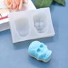 Molde de silicona con forma de calavera para hornear pasteles DIY