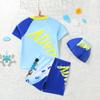 Traje de Baño para Niños Traje de Baño Dividido para Niño 2025 Nuevo Dibujo Animado Dinosaurio Manga Corta Secado Rápido Protección Solar Traje de Baño para Niño Verano