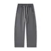 Pantalones Casuales de Moda Americana Streetwear con Cuchillo Curvo para Hombre Muqiu, Unisex Ajuste Holgado Retro Patchwork con Forma de Arco Deconstruidos Largos