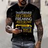 2025 Verano Transfronterizo 3D Color Puro Graffiti Estilo Resort Ropa Suelta y Cómoda Adulto Hombre y Mujer Camiseta de Manga Corta Cuello Redondo