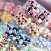 Celebridad de Internet Lindo Moño Rosa Corazón Arcoíris Mickey Mouse Dibujos Animados Goma para el Cabello Infantil Banda Elástica para el Cabello de Niña