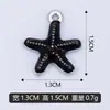 Ventas Directas de Fábrica Transfronterizas Creativo Exquisito Estrella de Mar Joyería DIY Colgante Individual Accesorios Materiales Aleación con Goteo de Aceite Colores Mixtos Venta al por Mayor