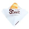 Bolsa de papel kraft a prueba de aceite para alimentos al por mayor, bolsa triangular para sándwich, donut, pan, pastel raspado a mano, bolsa triangular abierta