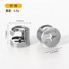 Conector tres en uno plástico de montaje rápido varilla accesorio dos en uno montaje muebles gabinetes 12 mm aleación bloqueo rueda excéntrica