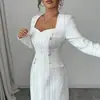 Vestido de manga larga a cuadros estilo moda simple europeo y americano transfronterizo ropa para mujer otoño e invierno 2026 Amazon independiente