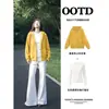 Conjunto deportivo casual, atuendo estilo coreano, conjunto completo de sudaderas cortas, tops de manga larga de otoño para mujer, adecuado para figuras petite