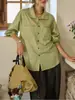 Camisa Solightr de Listras Retrô Francesas de Manga Longa para Mulheres Primavera 2026 Nova Blusa Top Slim Solta