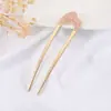 Horquilla China en Forma de U Súper de Hada, Nueva Horquilla Doble de Perlas en Forma de U Estilo Chino, Accesorio para el Cabello Hanfu Estilo Antiguo, Horquilla Simple y de Alta Gama para Mujeres