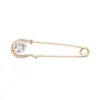 Broche de Cristal Personalizado Novo Estilo Europeu e Americano, Alfinete Pequeno Simples, Alfinete Fixo Criativo, Broche Decoração Artefato Anti-Exposição