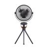 Ventilador Estilo Camping K18 para Exterior Portátil Ventilador de Teto para Barraca Luz Carregamento USB Suspensão Tripé Vertical Estilo Camping Ventilador para Exterior
