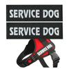 Chaleco de animal con gancho y bucle luminoso Insignia de collar de cinturón de seguridad insignia de correa para perro perro de servicio 11*4cm