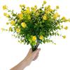 Ramo de rosas de siete puntas de camelia de eucalipto de simulación transfronteriza, flores de simulación de Amazon, decoración del hogar, aprobación directa de fábrica de flores