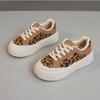 [Personalizado] Zapatos Nuevos Gt8805 con Estampado de Leopardo para Primavera y Otoño 2025 Resistentes al Desgaste y que Aumentan la Altura Suela Fina Casual Estilo Coreano Preppy Board