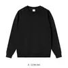 Sudadera de cuello redondo de seda de leche de 300 g, color liso, corte holgado, diseño minimalista, disponible para etiquetado privado, envío directo, patrones personalizados, bordado e impresión directa de logotipos.