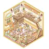 Adesivos de Cabana de Paisagismo Coreana Transfronteiriça Cena em Miniatura Manual de Cena Sem Corte Empilhamento Estéreo 3D Adesivos