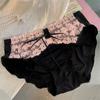 Névoa Rosa~Calcinha Sexy Feminina Desejo Puro Preto Rosa Doce Girly Renda Vazada 2025 Novo Estilo