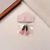 Nuevo Estilo Pinza para el Cabello Floral Rosa con Moño, Pasador Dulce y Lindo para Flequillo y Accesorios para el Cabello