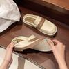 Novos chinelos de sola grossa femininos atacado transfronteiriço super macio antiderrapante feminino online mocassins vermelhos moda mocassins de aumento de altura para mulheres