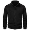 2025 Ollie de Terciopelo Transfronterizo Otoño e Invierno Nueva Chaqueta para Hombre de Color Puro con Cuello Alto y Acolchado de Terciopelo Talla Grande Moda Casual