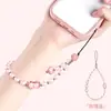 Corrente de Celular Lanyard Pulseira de Pérola Cristal Pulseira de Pulso Anti-Perda de Alta Qualidade Corda de Ombro Pingente Curto para Capa de Celular