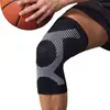 Rodillera deportiva de baloncesto para correr, ciclismo y montañismo, soporte para la articulación de la rodilla, tejido de compresión deportiva, antideslizante, equipo protector transpirable