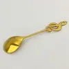 Colher de Notas de Aço Inoxidável 304, Colher para Comer de Casa e Restaurante, Colher de Sopa, Colher de Sobremesa de Aparência Elegante, Colher para Mexer Café