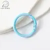 Anel Mabe colorido 33mm com revestimento UV argola mola chaveiro acessório DIY material de decoração fivela de conexão para bolsa
