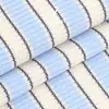 2X2 Cómodas Rayas Tejidas de Color Tela de Rayas Tejidas de Color Poliéster 230g Ropa Infantil Camiseta Base Camiseta Tela de Rayas Coloridas