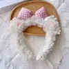 Linda Nueva Diadema de Dibujos Animados para Mujer, Diadema de Felpa para Lavarse la Cara y Aplicarse Mascarilla Facial, Accesorio para el Cabello Antideslizante