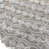 Nuevo bordado de malla de industria pesada bordado de encaje de rosa tridimensional vestido de novia tela para ropa de niños